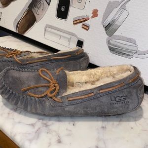Gray Ugg Moccasin Slippers